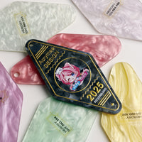 Custom Colored Hotel Motel Acrylic Keychains