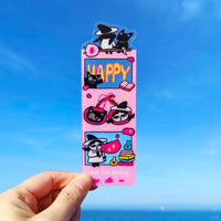 Custom acrylic thin bookmark First Quarter 2025