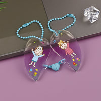 Custom Acrylic Heart Magnetic Keychains