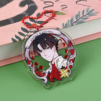 Custom Cold Foil Stamping Clear Acrylic Keychains